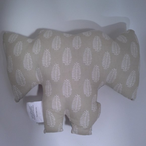 The Land of Nod elephant plush Beige Embroidered 2015 Gy Global Elephant - Picture 12 of 12